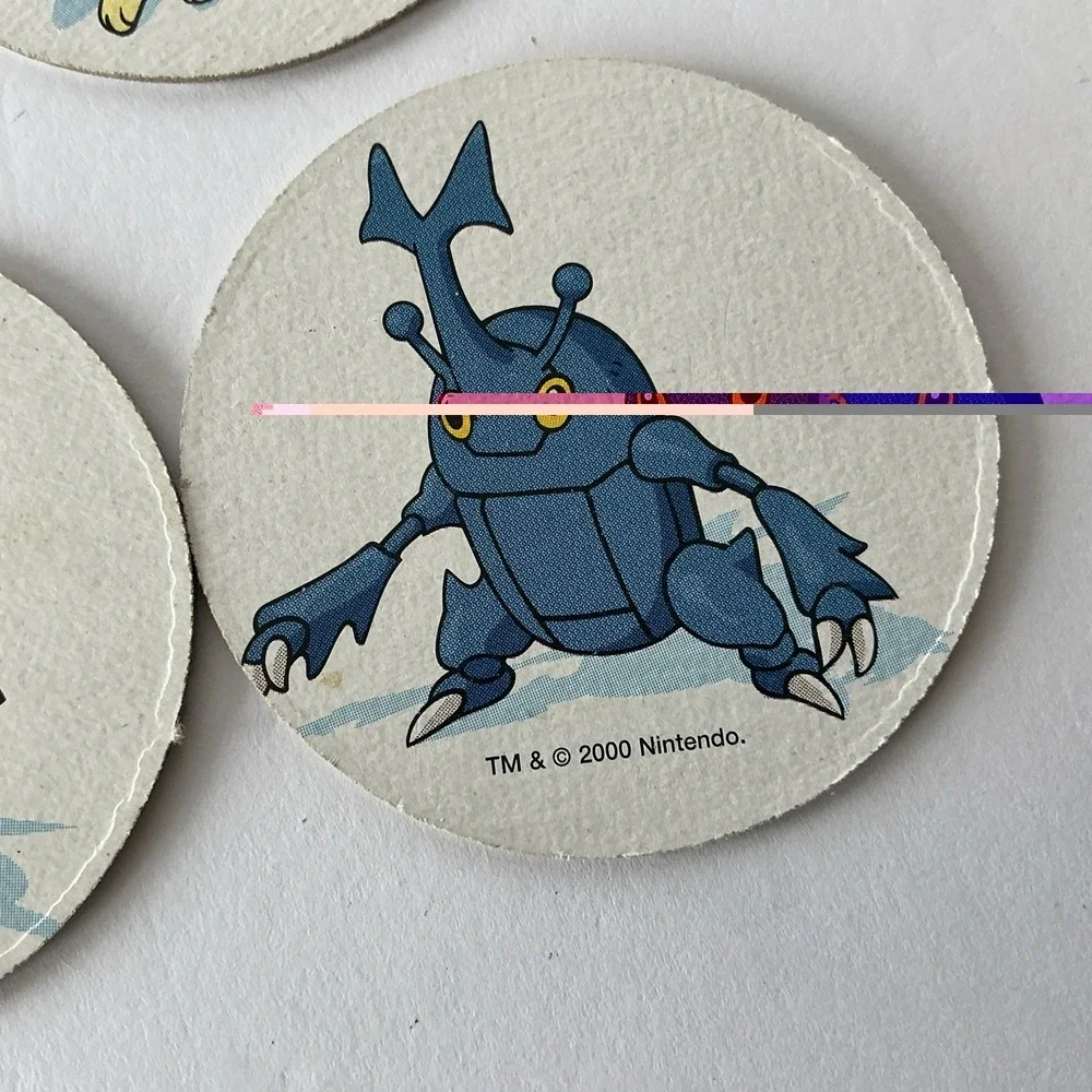 Pokemon Tazo Lot 9 Totodile‎ Typhlosion Togepi Marill Johto 2000